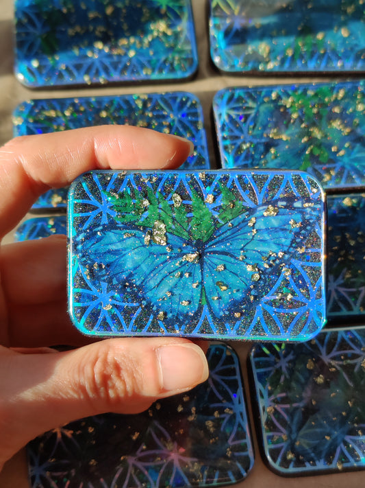 Orgonite EMF Shield With Sacred Geometry Atlantis Butterfly