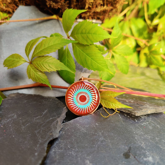 The Holy Sun Orgonite Pendant with Energy Copper - Spiritual Awareness and Connection to The Divine